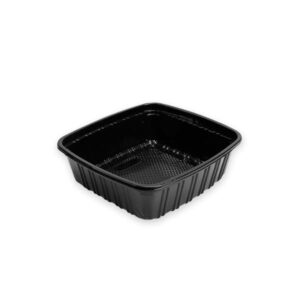 ظرف سوشی ام 400 با درب جای سس دار و کاپ سس