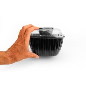 ظرف سوشی ام 800 با درب جای سس دار و کاپ سس