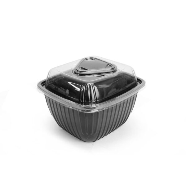ظرف سوشی ام 800 با درب جای سس دار و کاپ سس
